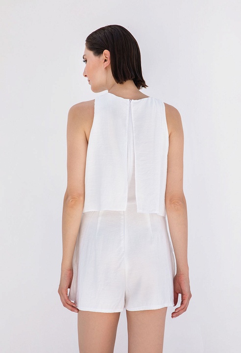 Playsuit with ruffles