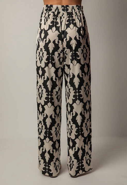Black and white trousers