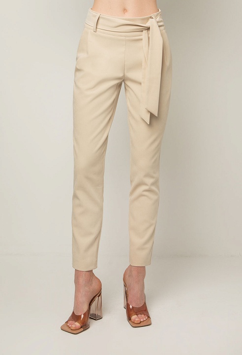 Tailored belted trousers