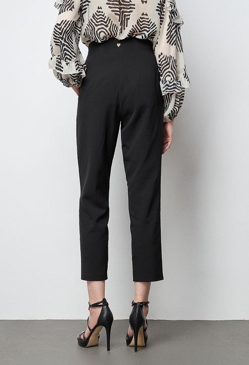 High-waisted trousers