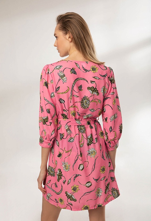Shirtdress with flowers