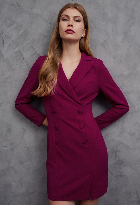 Double breasted blazer dress