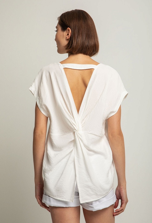 Blouse with back detail