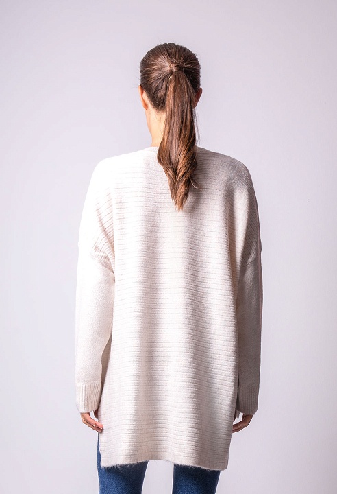 Asymmetric oversized sweater