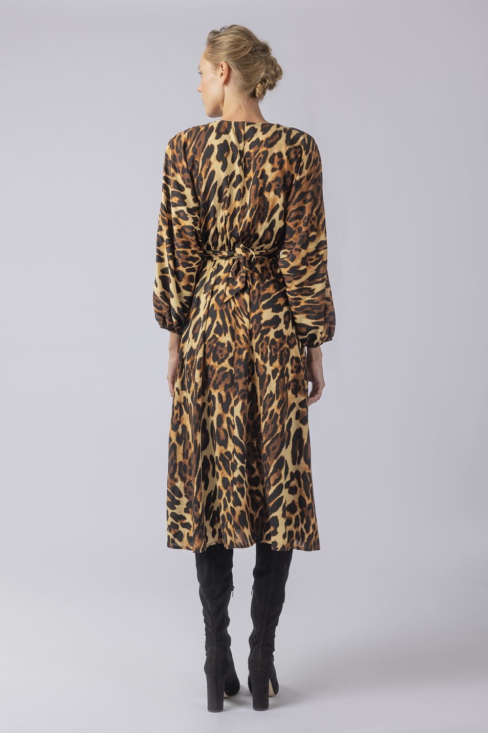 Μίντι φόρεμα leopard
