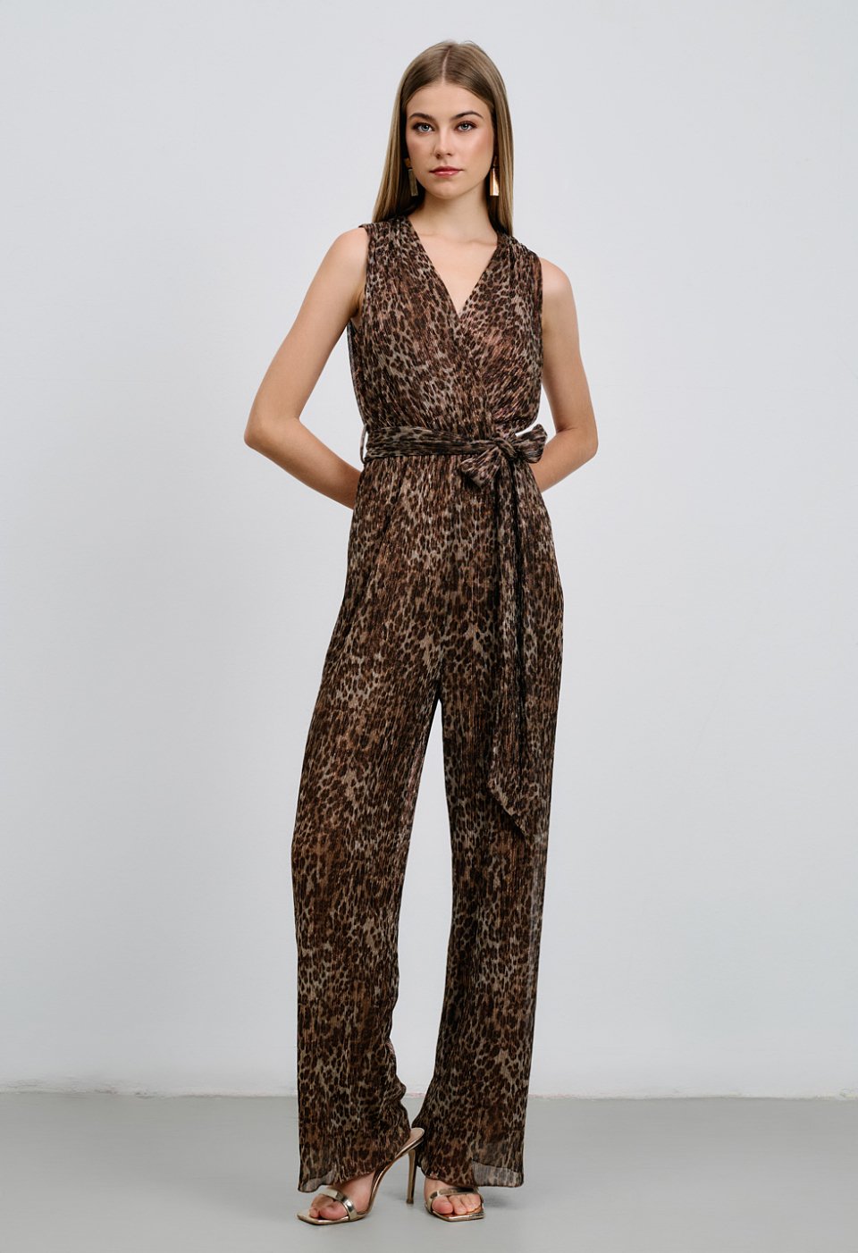 Leopard print jumpsuit