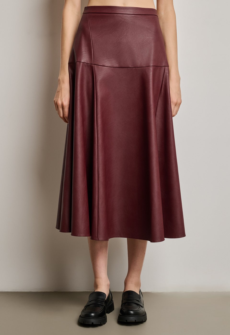 A-line midi skirt