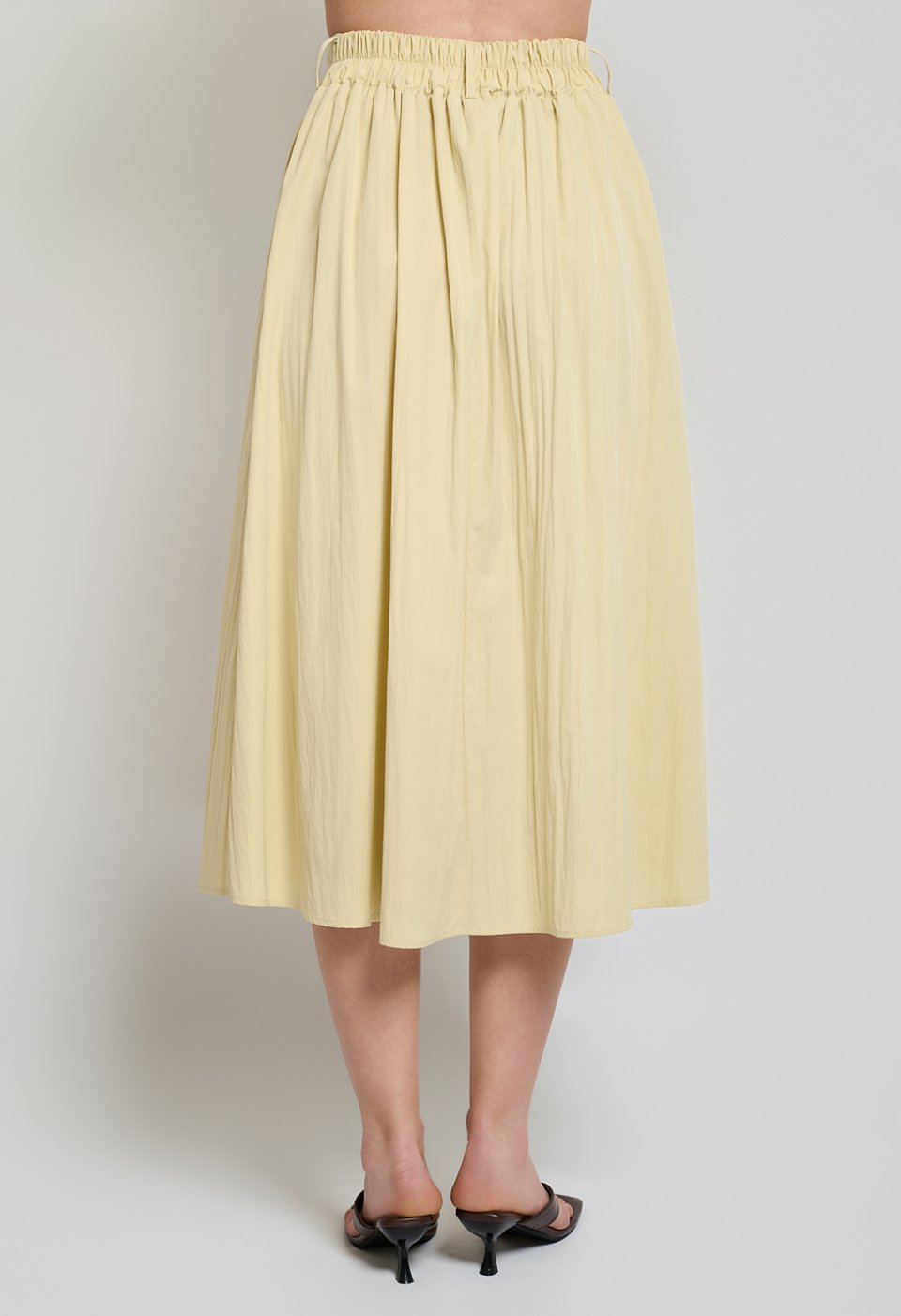 Wrap blouse and pleated midi skirt set