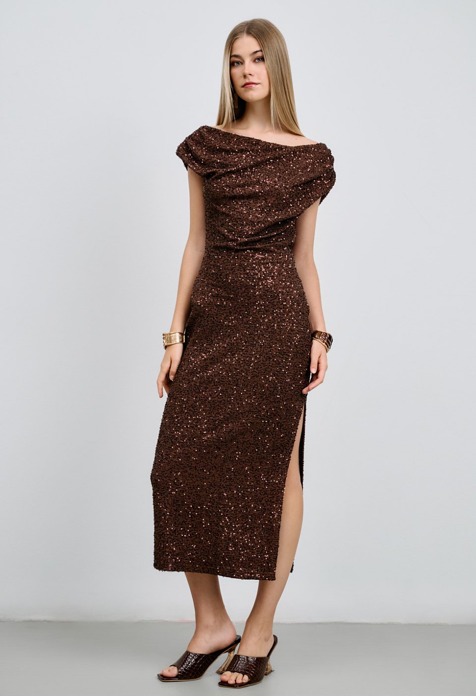 Sequin midi dress