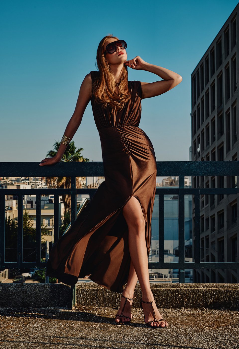 Maxi Stretch Ruched Dress