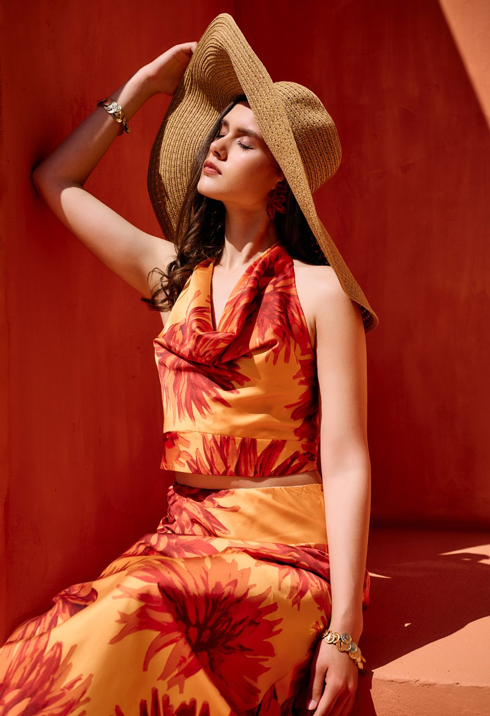 Τοπ halter σατινέ