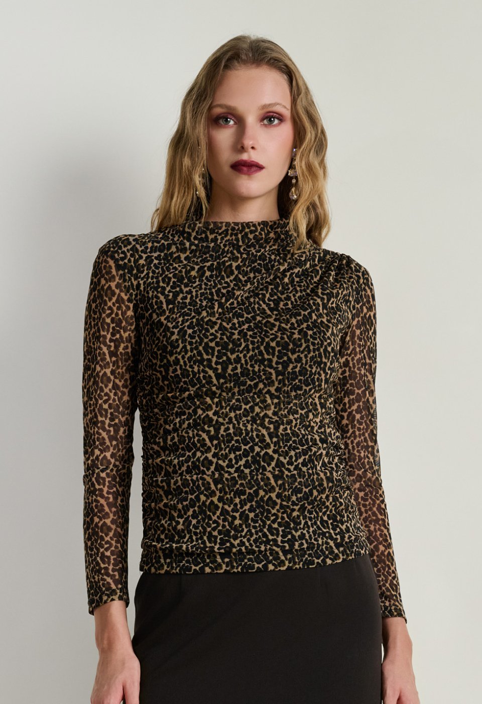 Μπλούζα με animal print