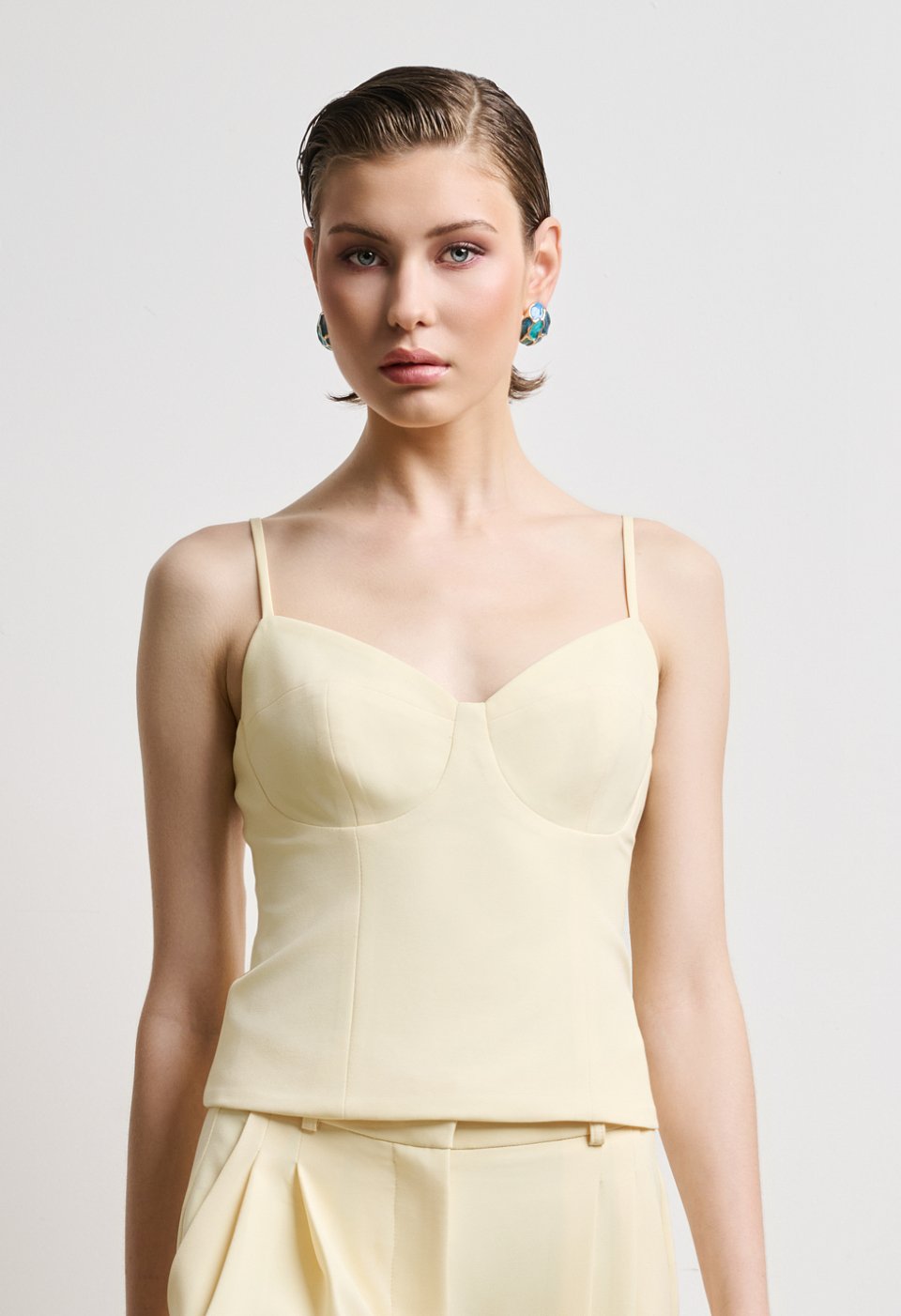 Top with cups and straps