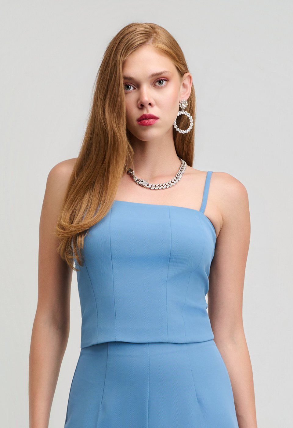 Crop Top with Thin Straps