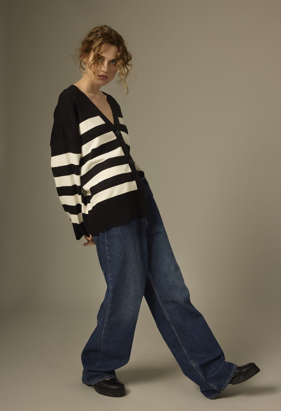 Τζιν loose wide leg