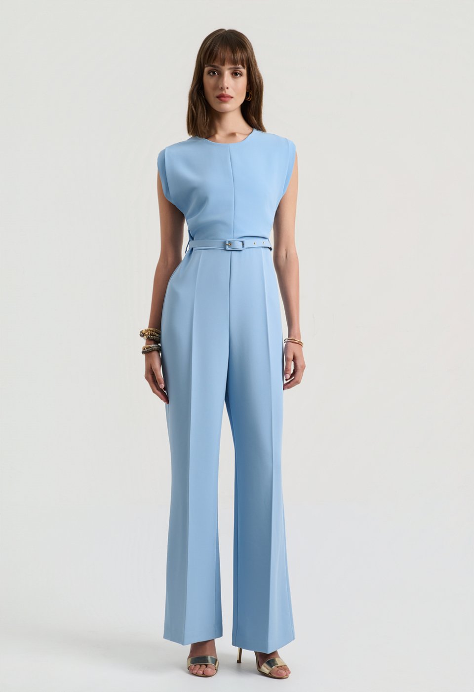 Belted jumpsuit