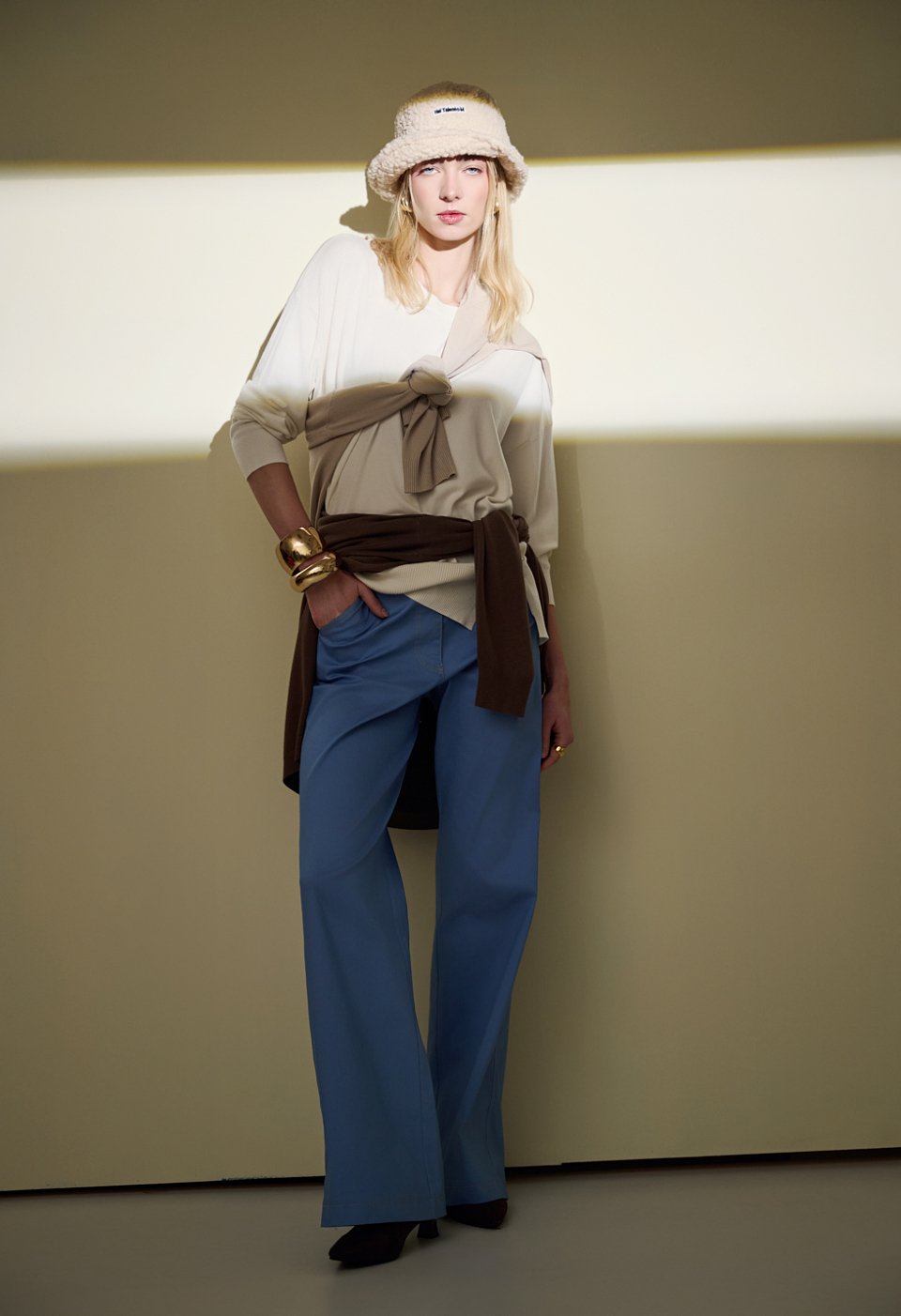 Ψηλόμεσο παντελόνι wide leg