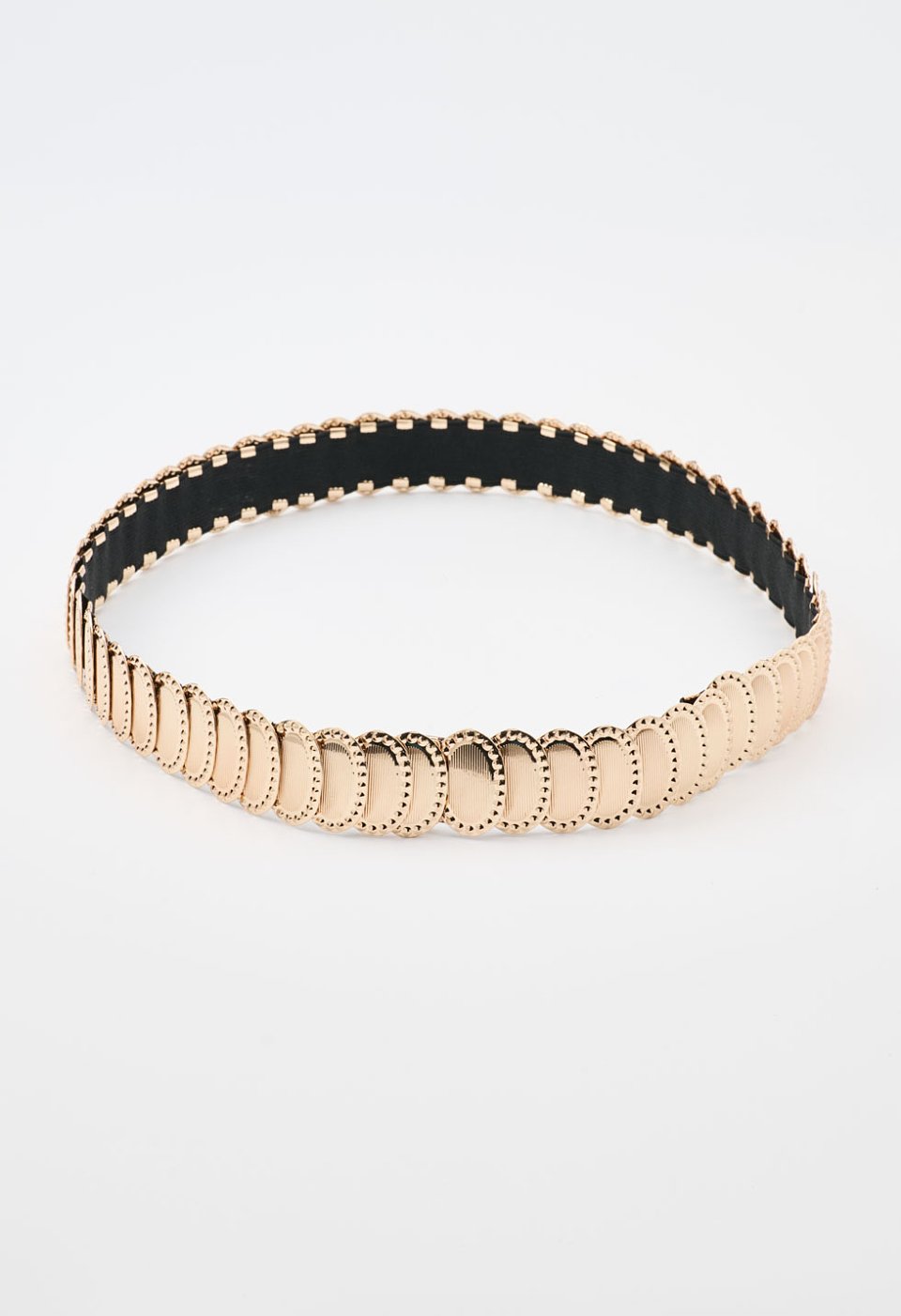 belt with metal decorative plates