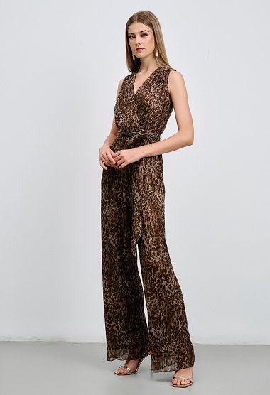 Leopard print jumpsuit