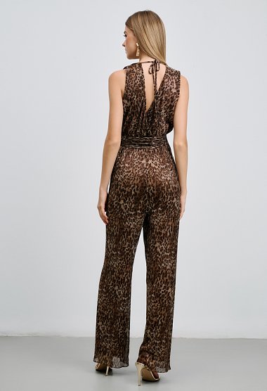 Leopard print jumpsuit