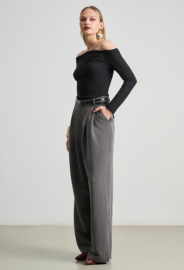 Jumpsuit featuring a combination of fabrics