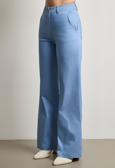 Ψηλόμεσο παντελόνι wide leg