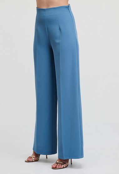 High-Waisted Wide-Leg Trousers