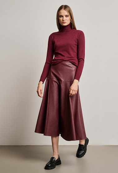 A-line midi skirt
