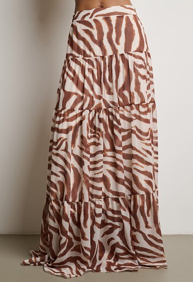 Μάξι φούστα με Zebra Print