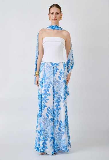 Floral maxi skirt
