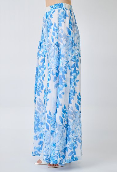 Floral maxi skirt