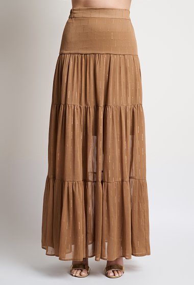 Brown maxi skirt