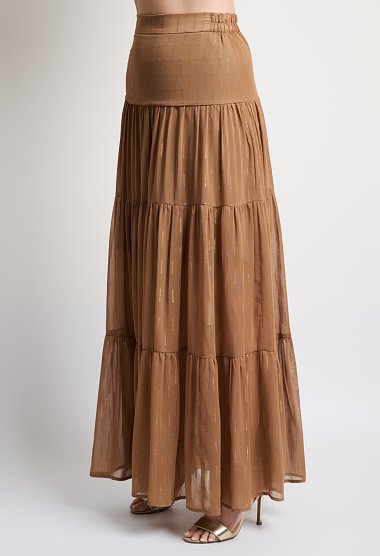 Brown maxi skirt