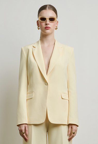 Straight-cut blazer