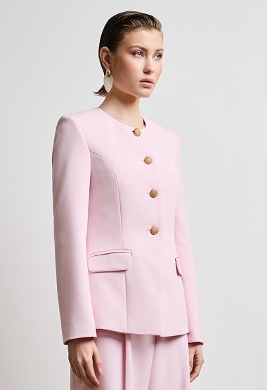 Blazer with gold buttons