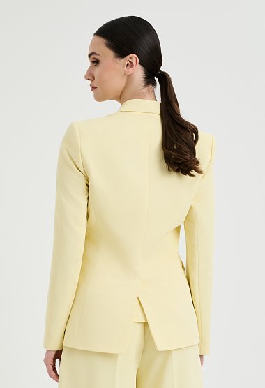 Fabric blazer with lapel