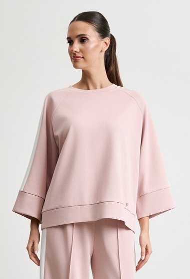 Sweatshirt set with side stripe