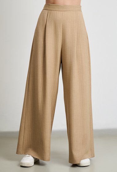 Beige top and trousers set