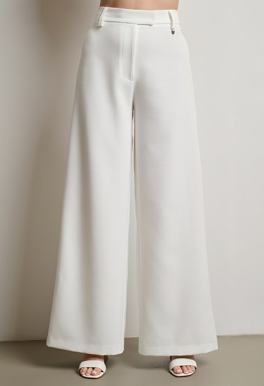 Vest set with belt and high-waisted trousers