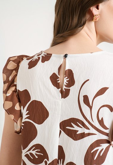 Σετ μπλούζα και παντελόνα σε floral print