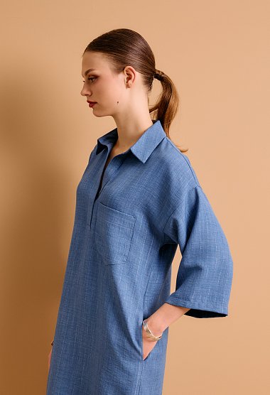 Dress with a collar