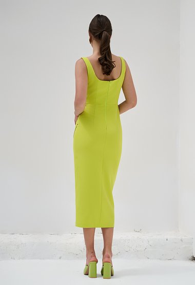 Draped midi dress
