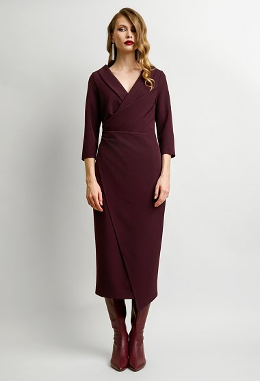 Midi wrap dress