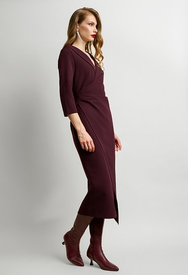 Midi wrap dress