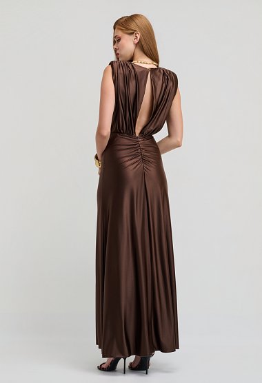 Maxi Stretch Ruched Dress