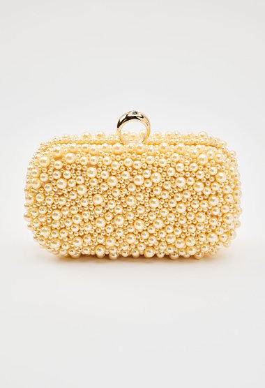 Evening bag with pearls