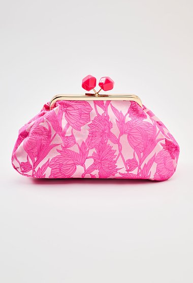 Floral fabric handbag