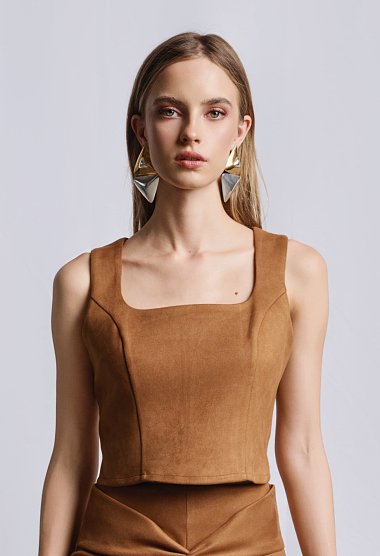 Suede top