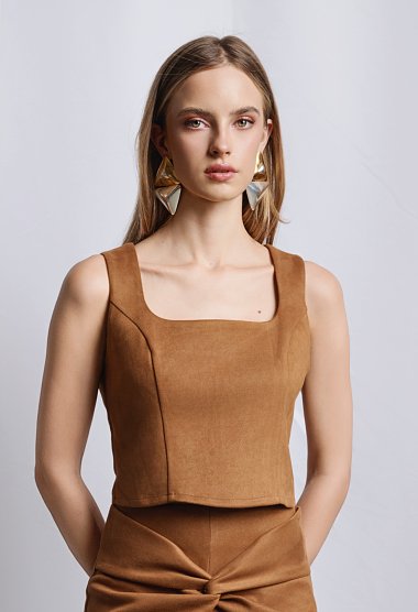 Suede top