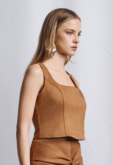 Suede top
